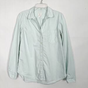 Gap The Fitted Boyfriend Striped Women's Shirt Size Small